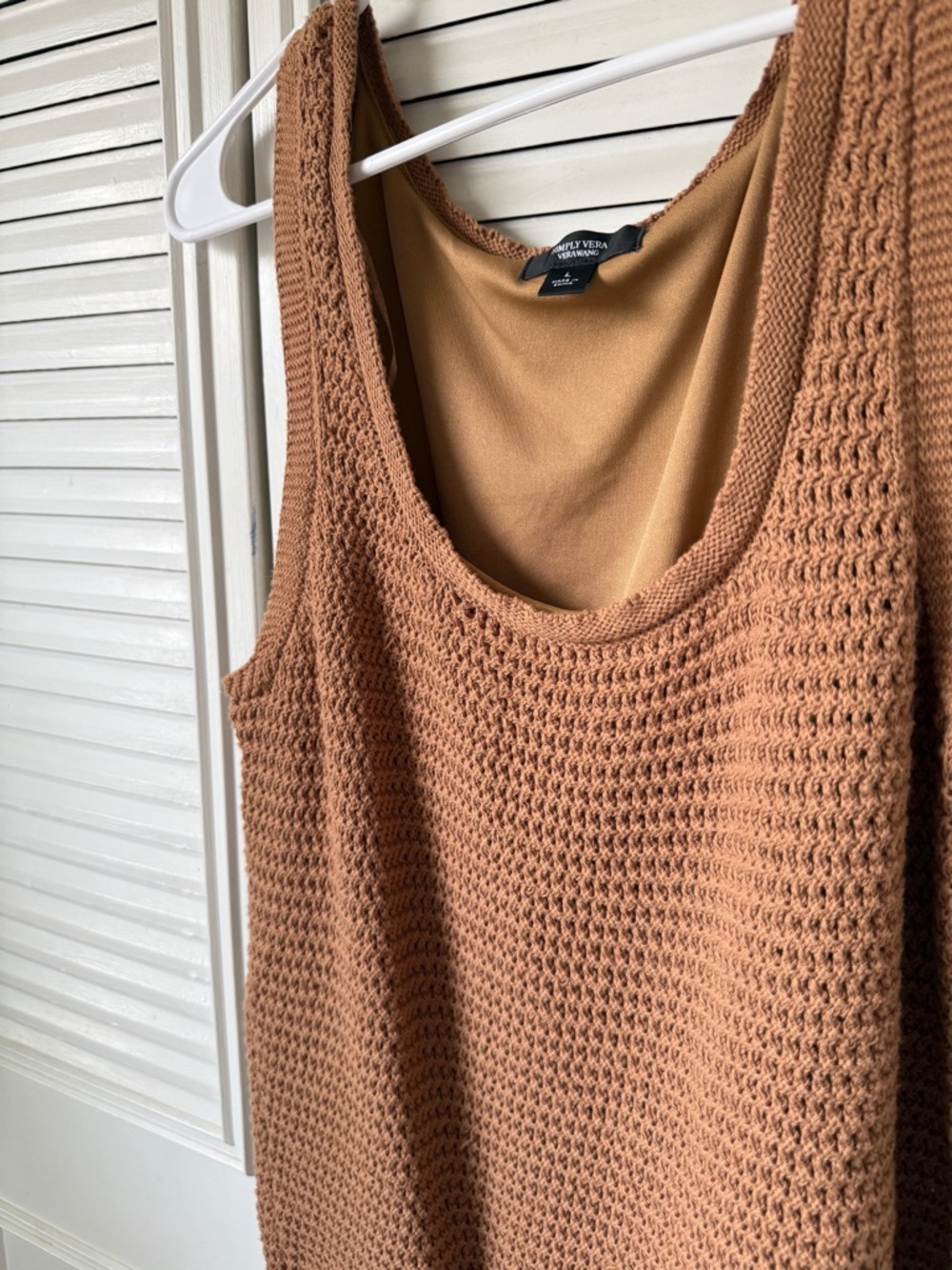 Simply Vera Vera Wang Knit Sleeveless Tank - Picture 2 of 5
